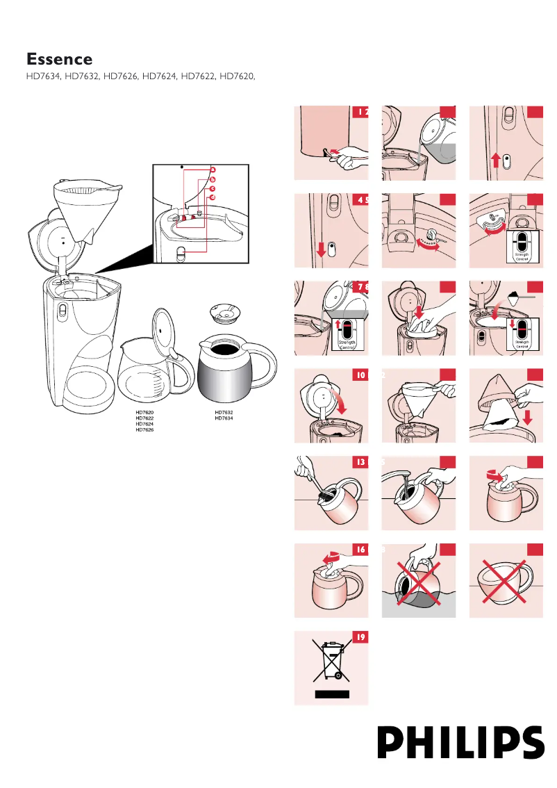 Image de la première page du manuel de l'appareil Essence HD7626