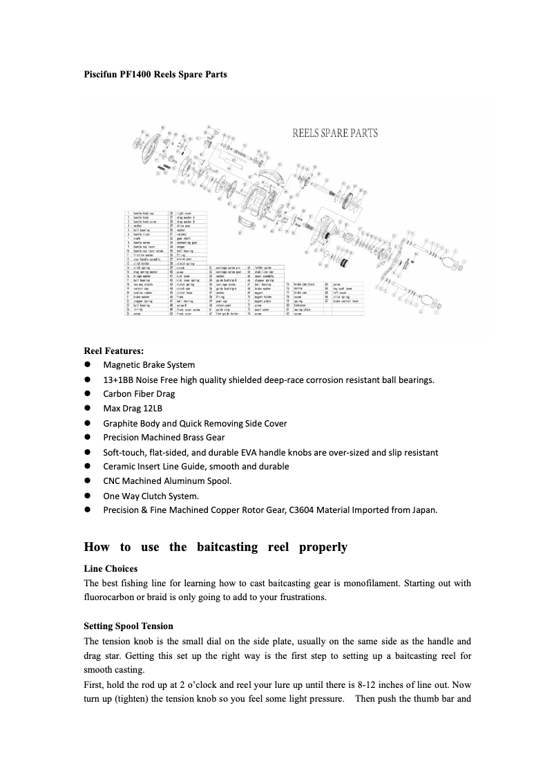 Page n°1 - Manuel utilisateur Piscifun PF1400