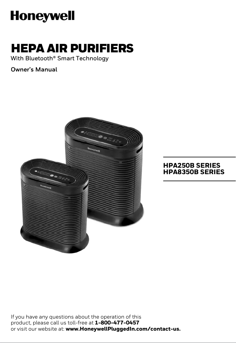 Página 1 del manual Manual de usuario Honeywell HPA8350B