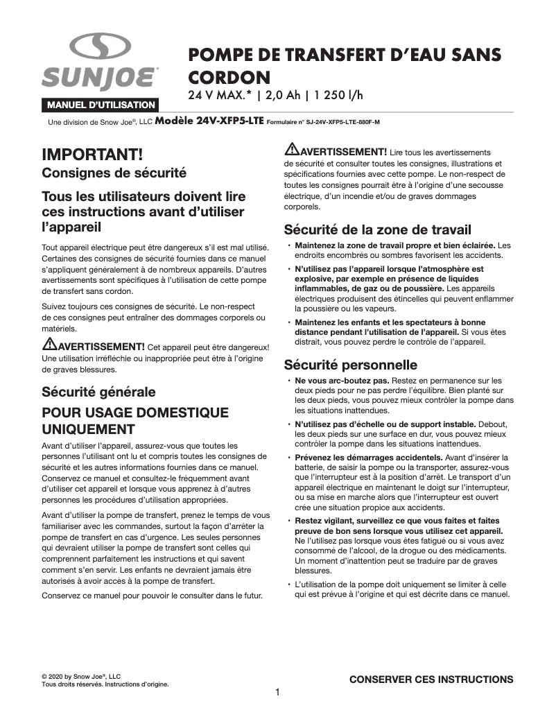Image de la première page du manuel de l'appareil 24V-XFP5-LTE