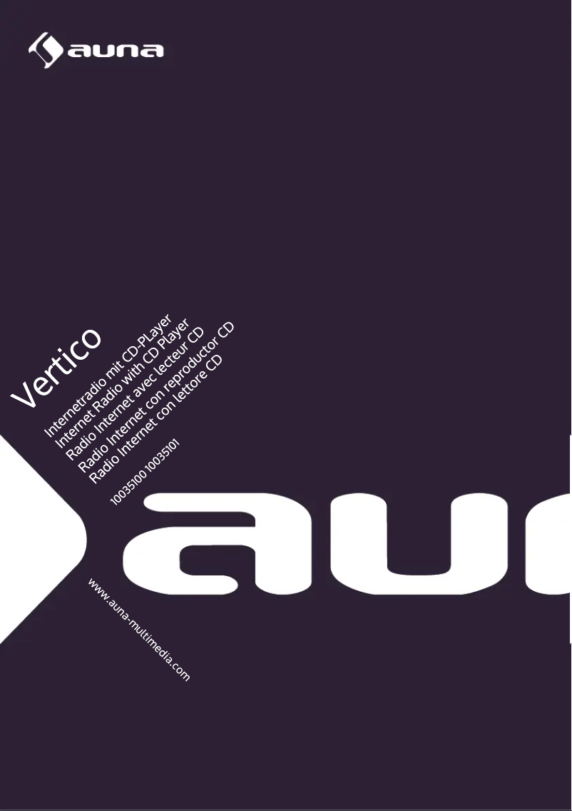Page n°1 - Manuel utilisateur Auna Vertico