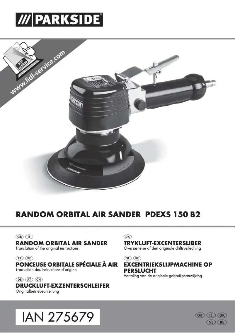 Página 1 del manual Manual de usuario Parkside PDEXS 150 B2