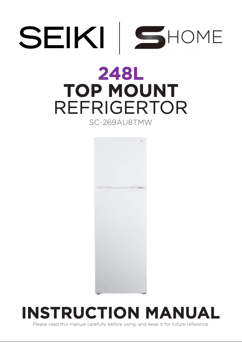 Page 1 de la notice Manuel utilisateur Seiki SC-269AU8TMW