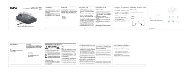 Page 1 de la notice Manuel utilisateur Naxa NAP-5001
