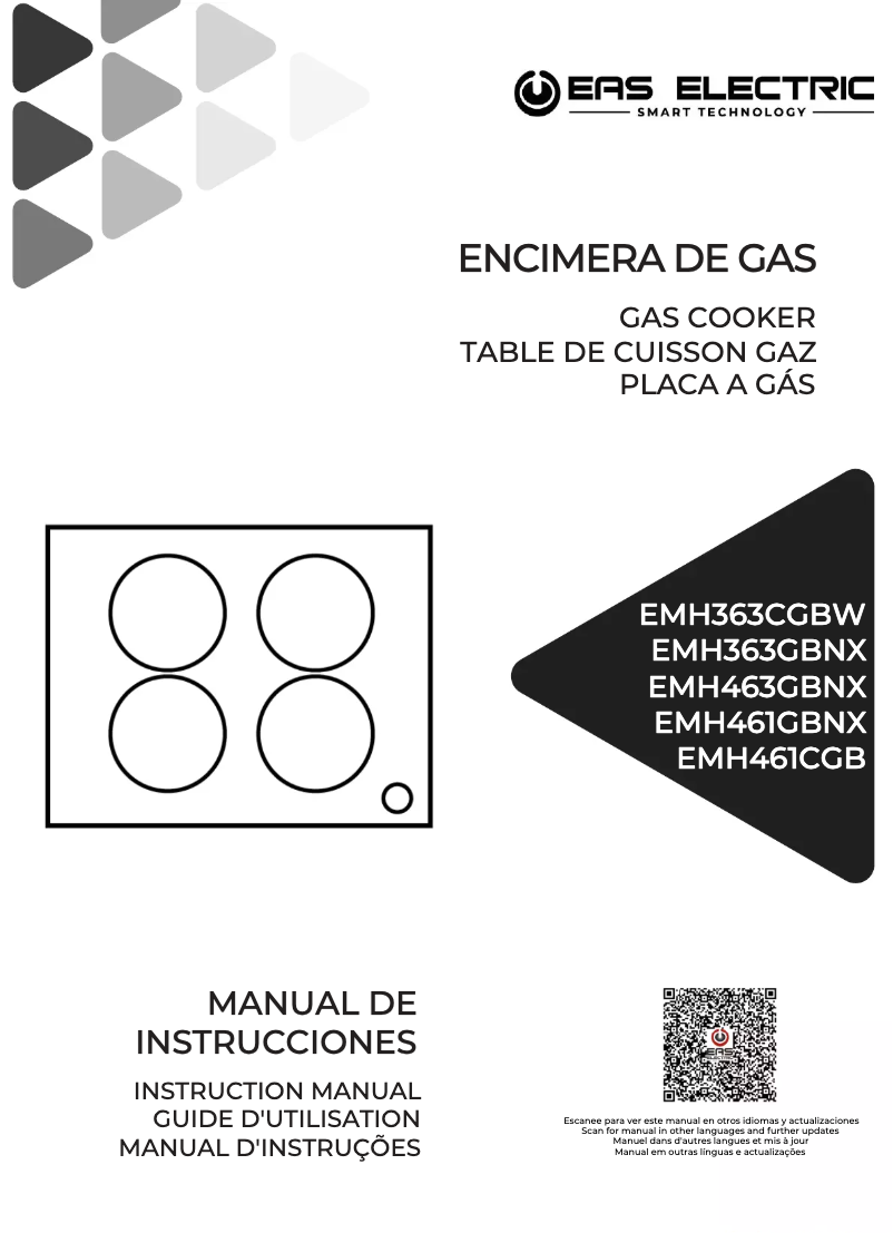 Page 1 de la notice Manuel utilisateur EAS Electric EMH363CGBW