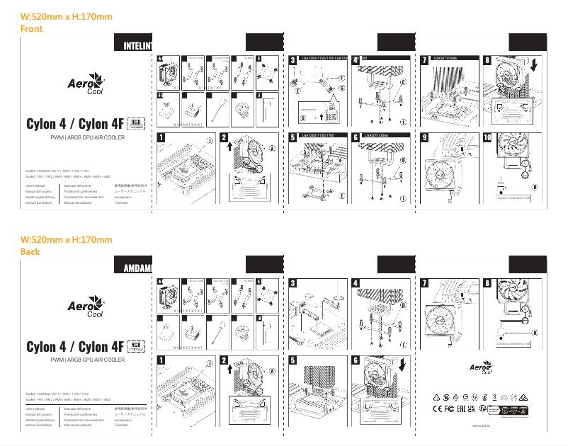 Page n°1 - Manuel utilisateur AeroCool Cylon 4