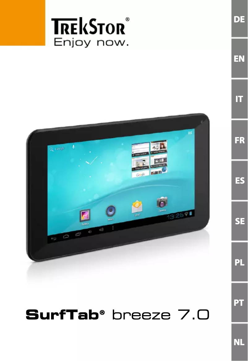 Image de la première page du manuel de l'appareil SurfTab breeze 7.0