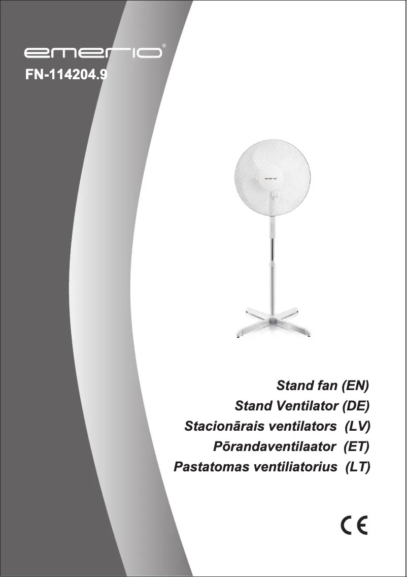 Page 1 de la notice Manuel utilisateur Emerio FN-114204.9