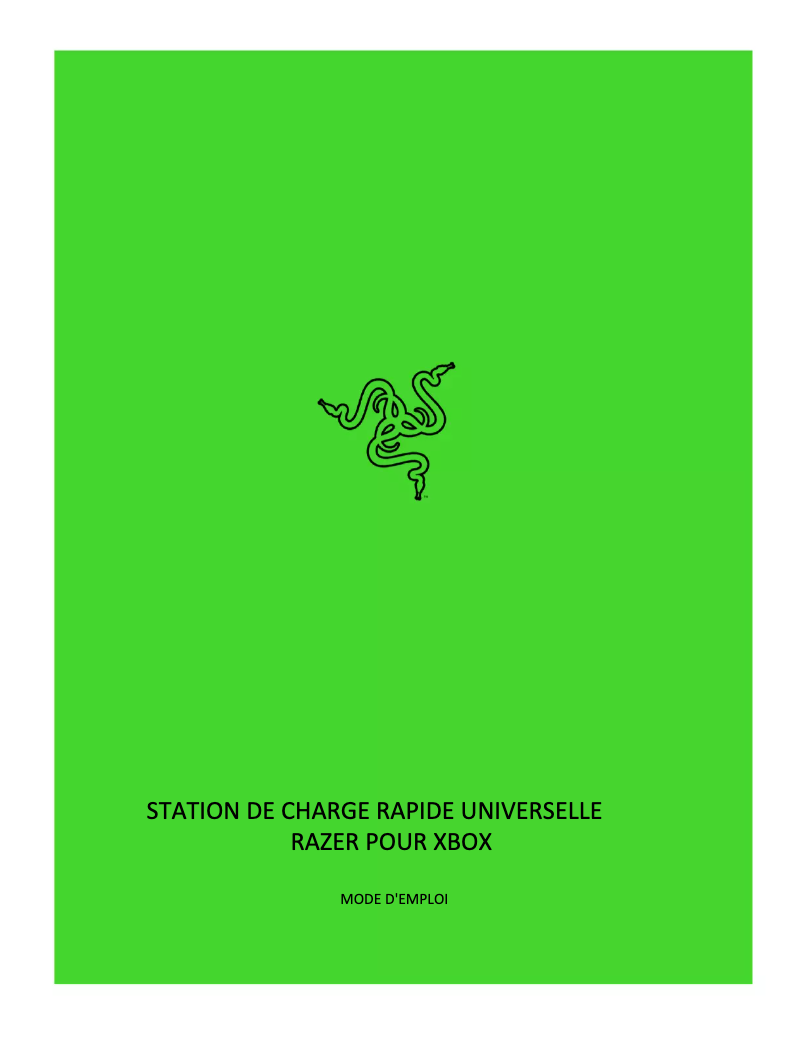Página 1 del manual Manual de usuario Razer Universal Quick Charging Stand