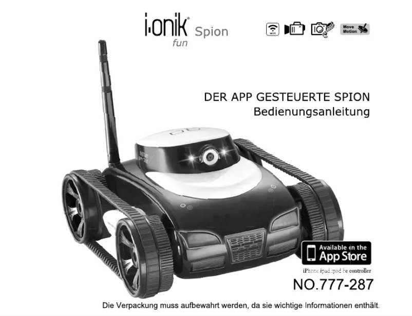 Page n°1 - Manuel utilisateur i-onik Spion