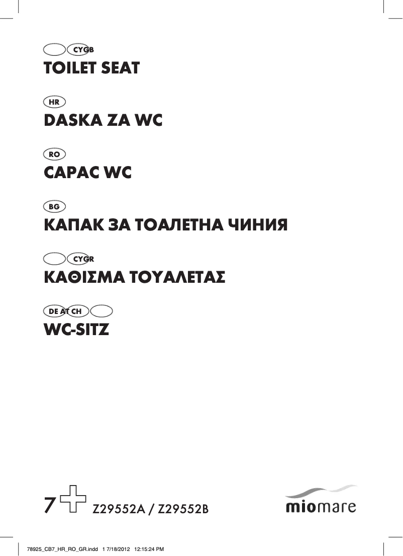 Page n°1 - Manuel utilisateur Miomare IAN 78925