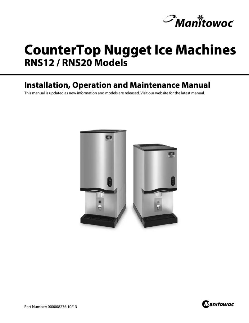 Image de la première page du manuel de l'appareil RNS-20A