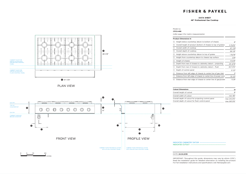 Image de la première page du manuel de l'appareil CPV2-488N