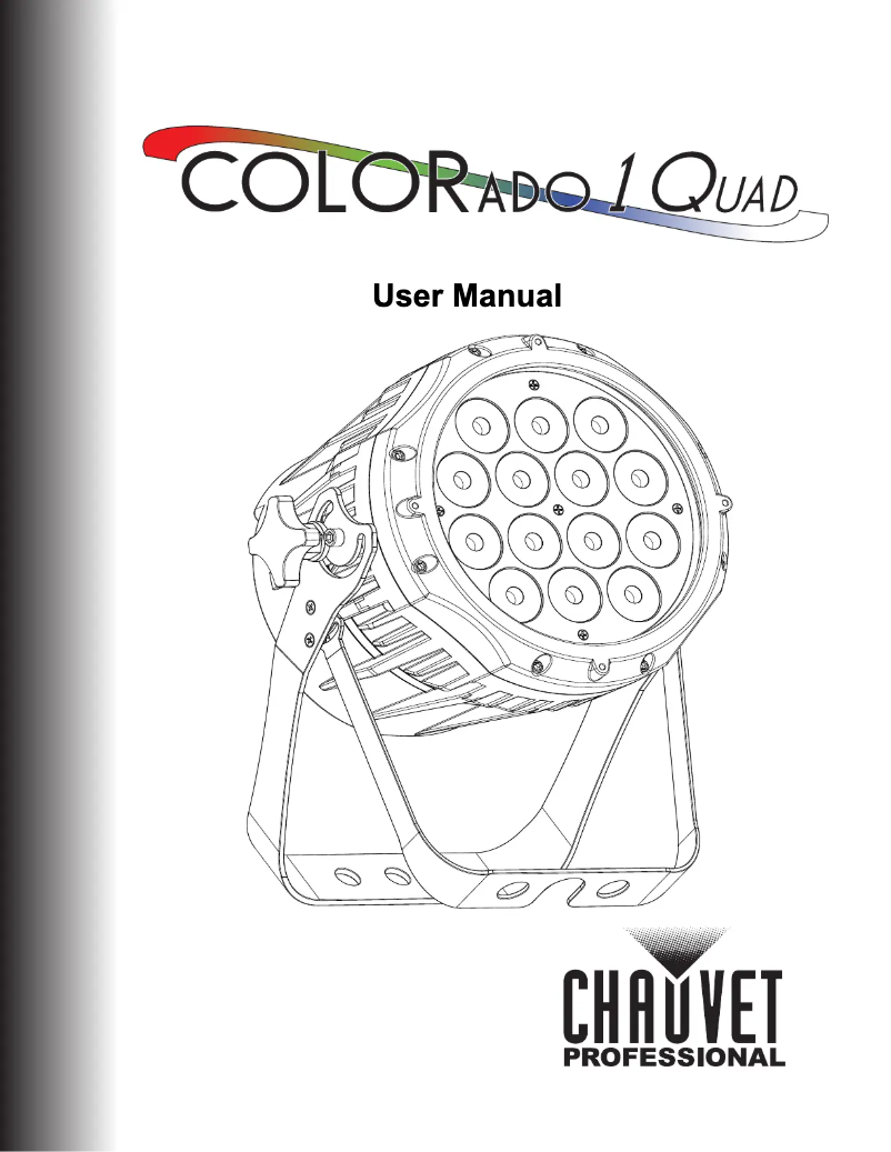 Image de la première page du manuel de l'appareil COLORado 1-Quad Wash