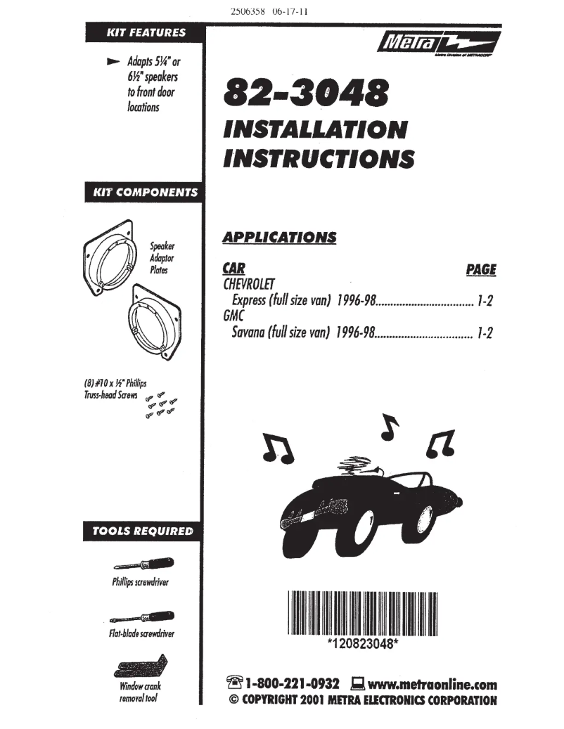 Image de la première page du manuel de l'appareil 82-3048