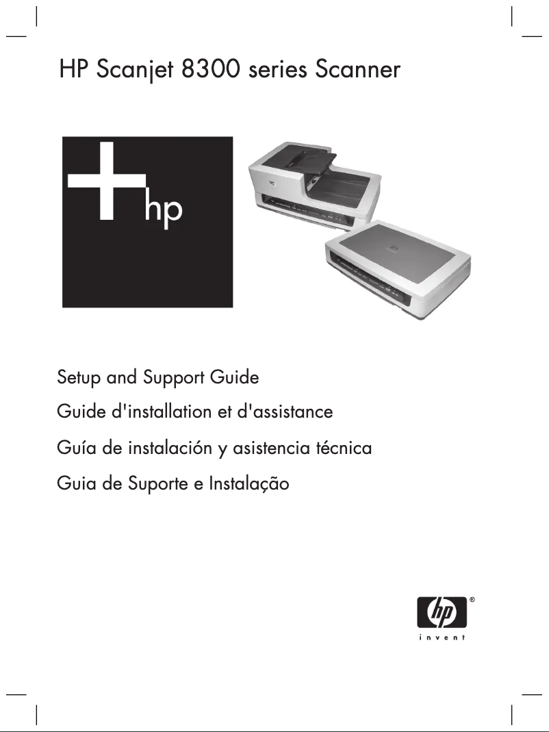 Page n°1 - Manuel utilisateur HP Scanjet 8300