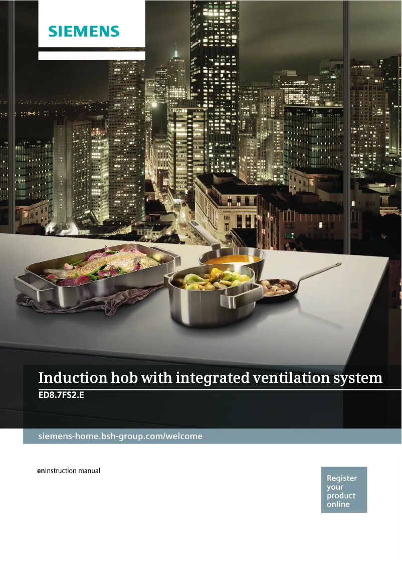 Page n°1 - Manuel d'utilisation et d'entretien Siemens ED877FS21E
