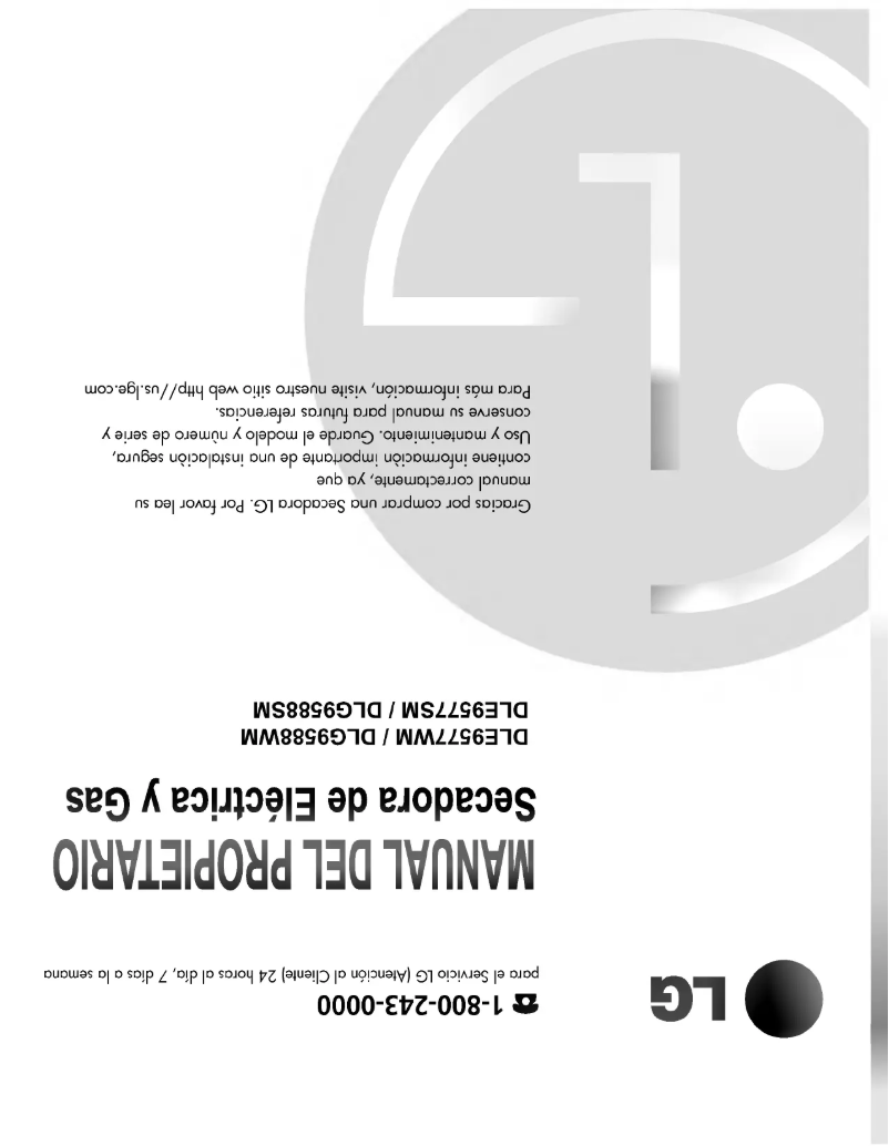 Page n°1 - Manuel utilisateur LG TD-V10186EM