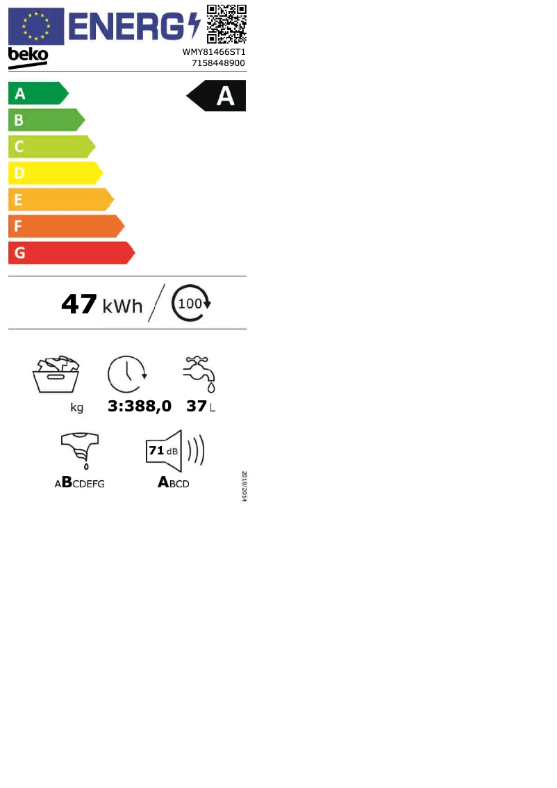 Image de la première page du manuel de l'appareil WMY81466ST1