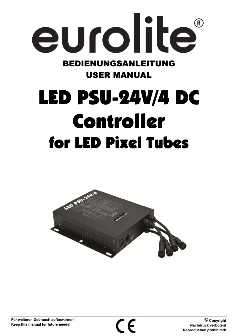 Image de la première page du manuel de l'appareil LED PSU-24V/4 DC