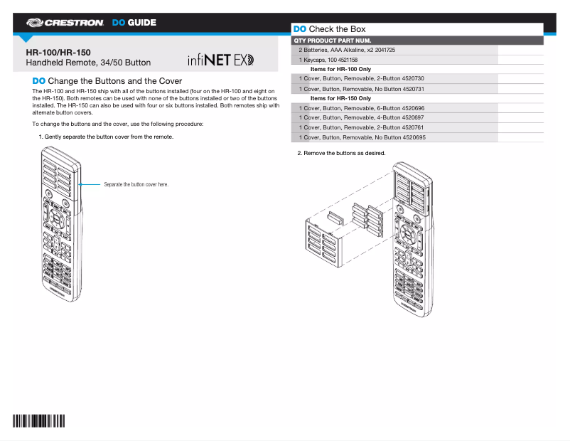 Image de la première page du manuel de l'appareil HR-150-B