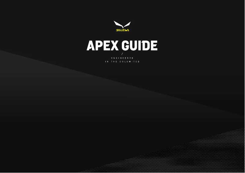 Page n°1 - Manuel utilisateur Salewa Apex Guide