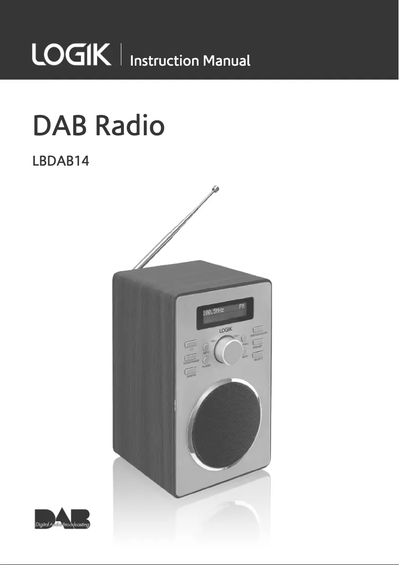 Page 1 de la notice Manuel utilisateur Logik LBDAB14
