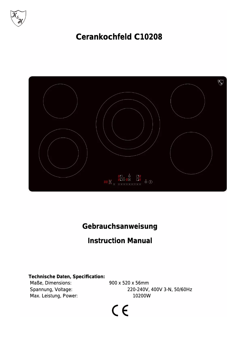 Image de la première page du manuel de l'appareil NC-10208