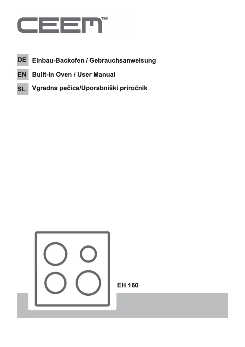 Page n°1 - Manuel utilisateur CEEM EH 160