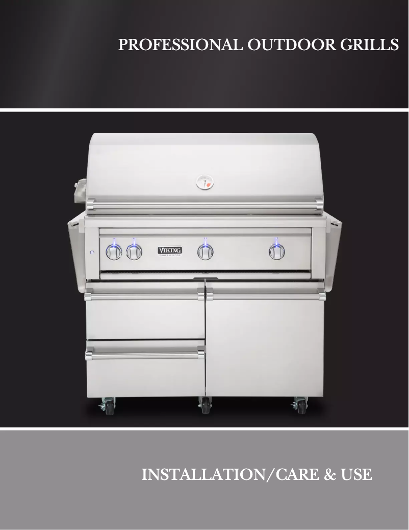 Page 1 of the manual User Manual Viking VQGI5421NSS