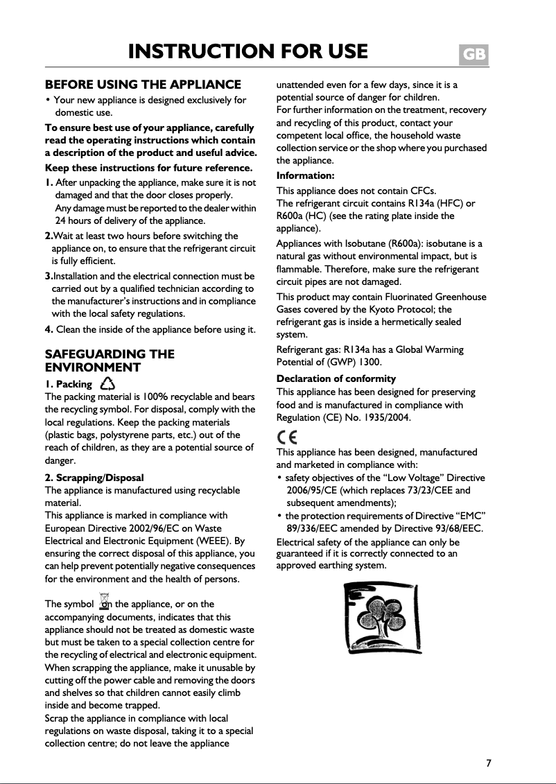 Page n°1 - Manuel utilisateur Whirlpool ARC 5663 W