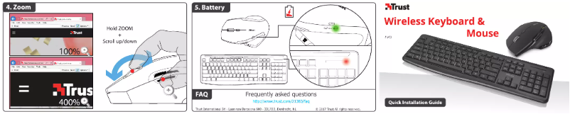 Page 1 de la notice Manuel utilisateur Trust Evo