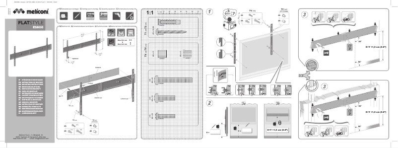 Page 1 de la notice Manuel utilisateur Meliconi Flatstyle ES800