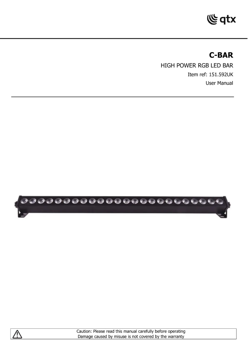 Image de la première page du manuel de l'appareil C-BAR