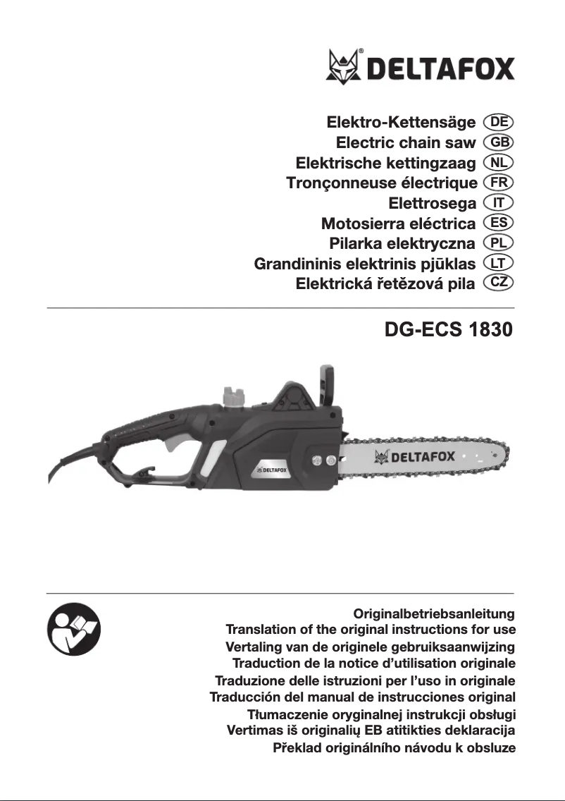 Image de la première page du manuel de l'appareil DG-ECS 1830
