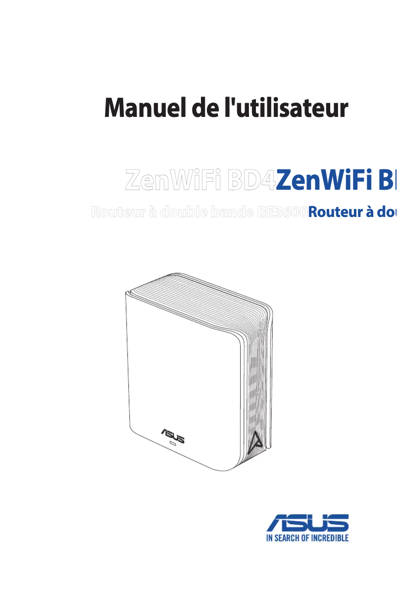 Page n°1 - Mode d'emploi Asus ZenWiFi BD4