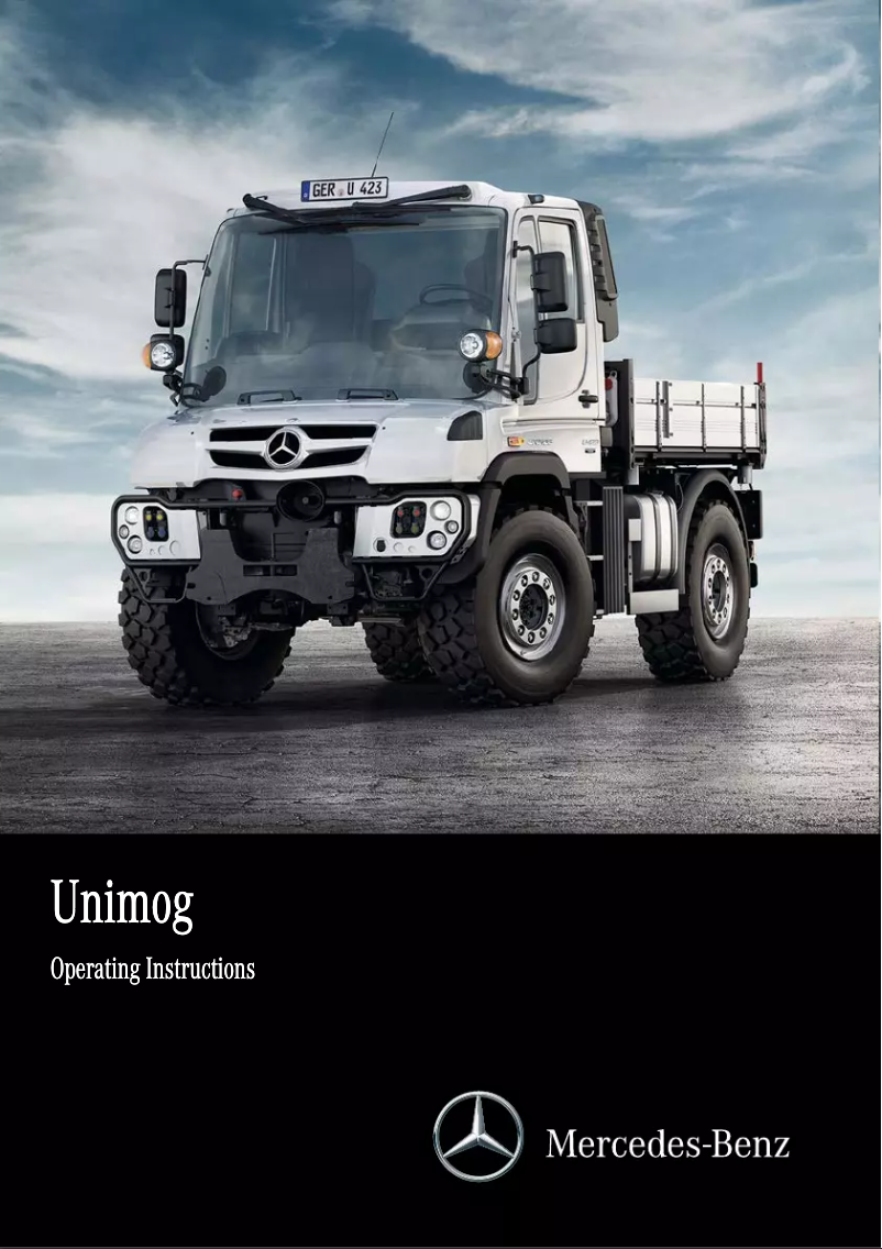 Page 1 de la notice Manuel utilisateur Mercedes-Benz Unimog (2016)