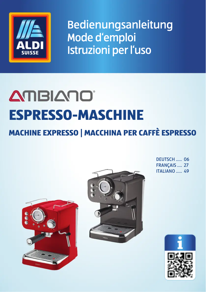 Page n°1 - Manuel utilisateur Ambiano GT-EM-01