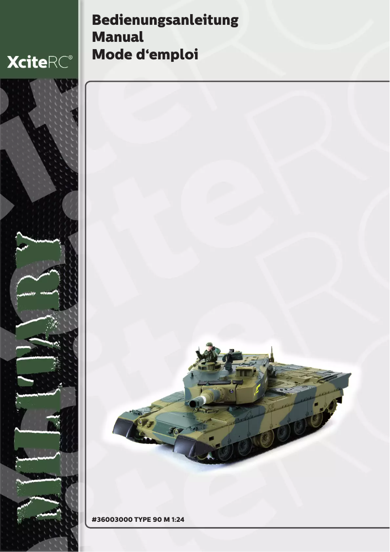 Page n°1 - Manuel utilisateur XciteRC Type 90