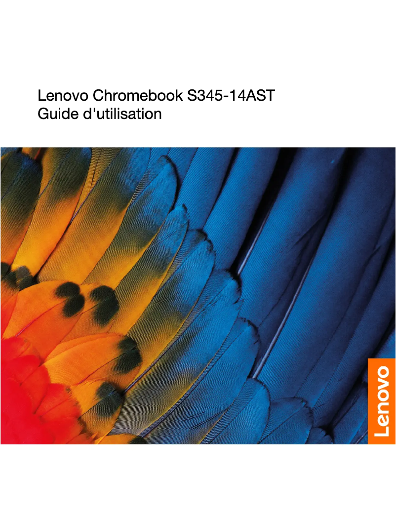 Page 1 de la notice Manuel utilisateur Lenovo Chromebook S345-14AST