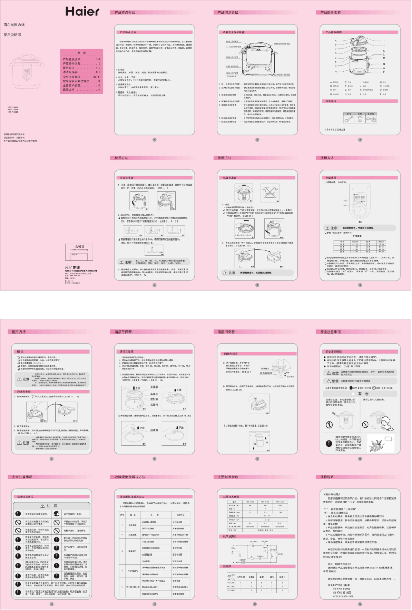 Imagen de la primera página del manual del dispositivo HPC-YJ508
