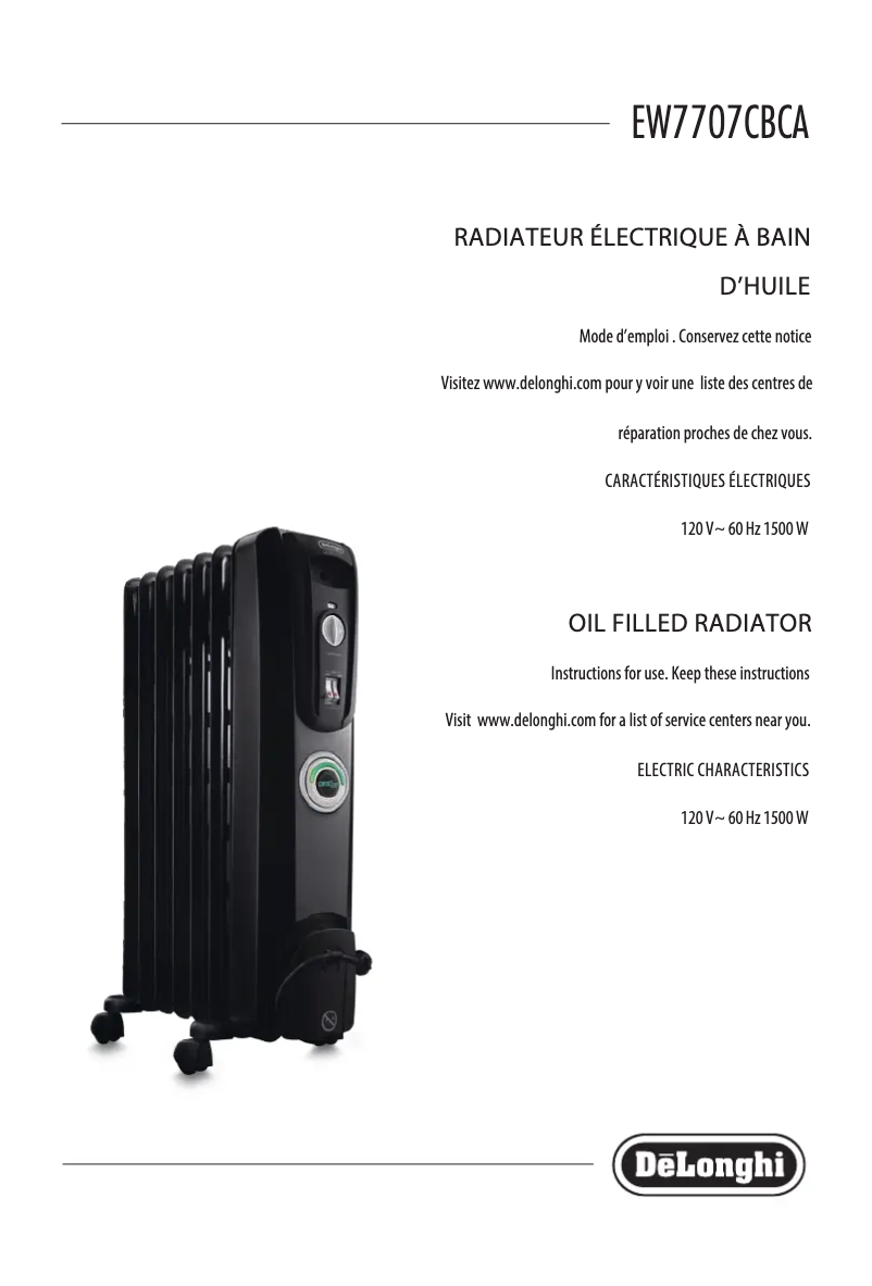 Imagen de la primera página del manual del dispositivo EW7707CBCA