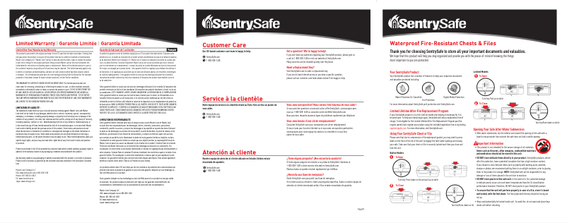 Page 1 de la notice Manuel utilisateur SentrySafe HD4100