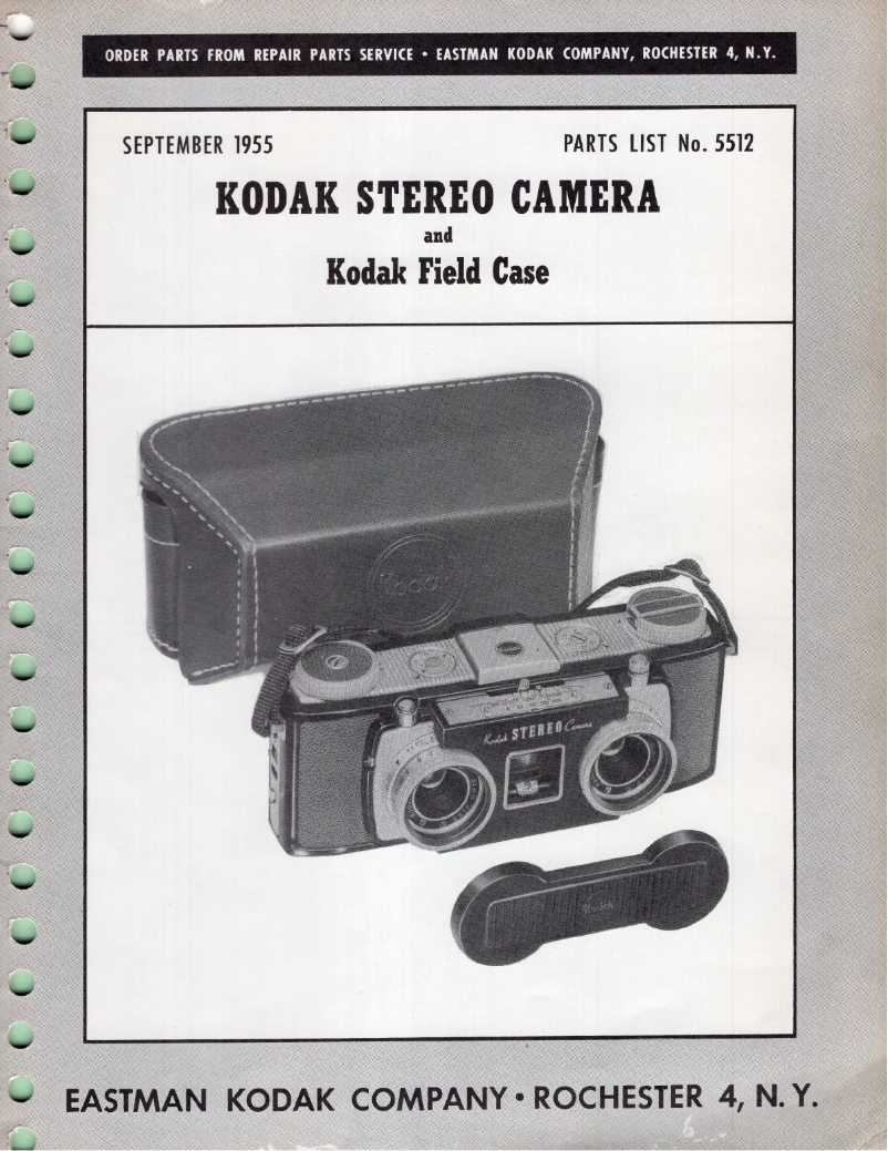 Page n°1 - Manuel utilisateur Kodak Stereo