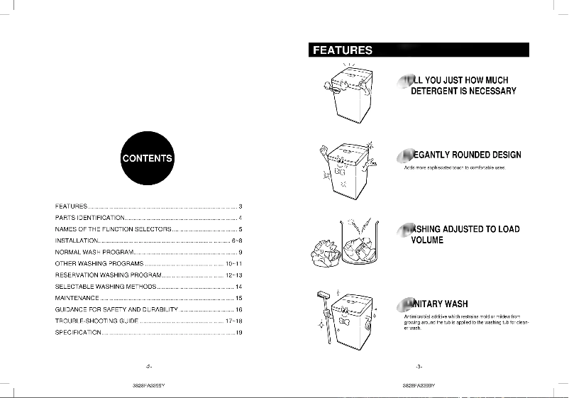 Page 1 of the manual User Manual LG WF-1477AL