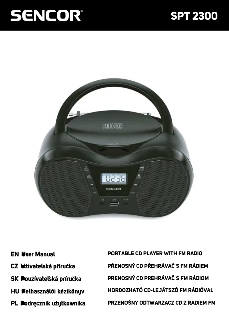 Página 1 del manual Manual de usuario Sencor SPT 2300