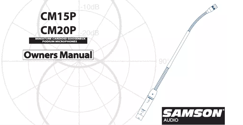 Page 1 de la notice Manuel utilisateur Samson CM15P
