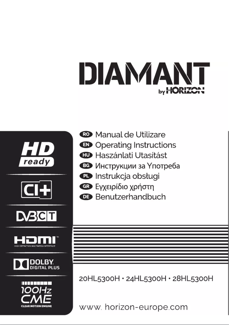 Page n°1 - Manuel utilisateur Horizon Diamant 28HL5300H