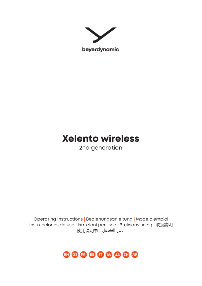 Image de la première page du manuel de l'appareil Xelento wireless 2nd generation