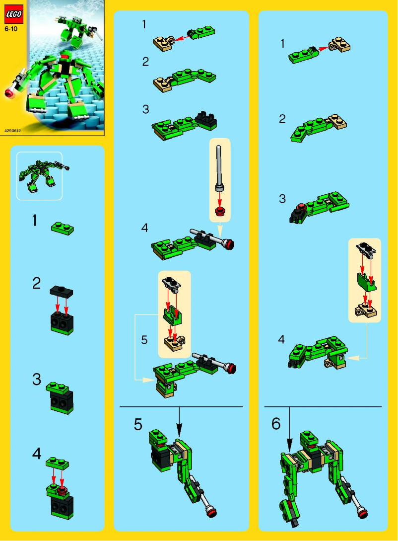Page n°1 - Manuel utilisateur Lego Robots